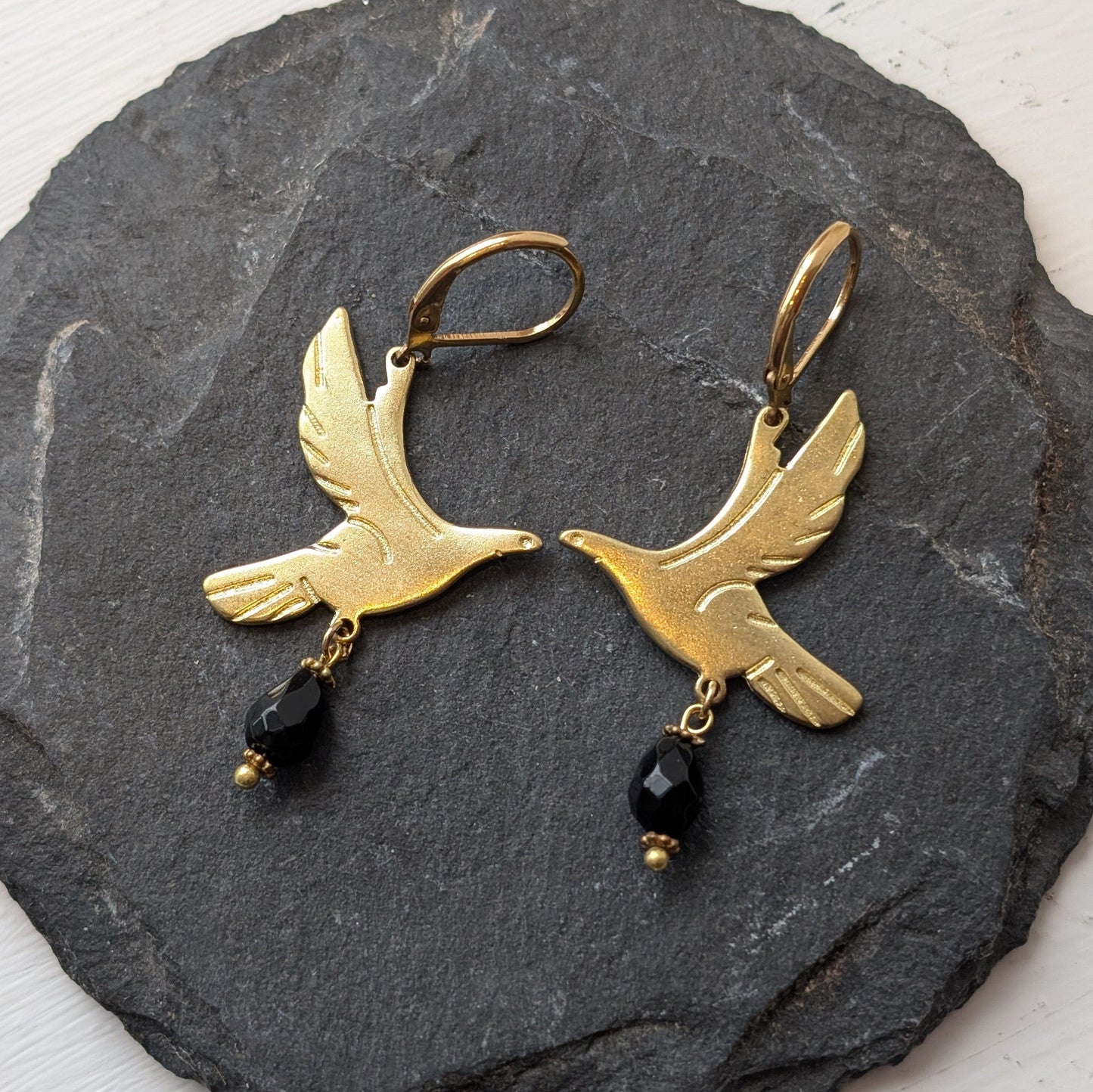 Atelier Piou Piou Jewellery Soaring Bird Earrings Gold