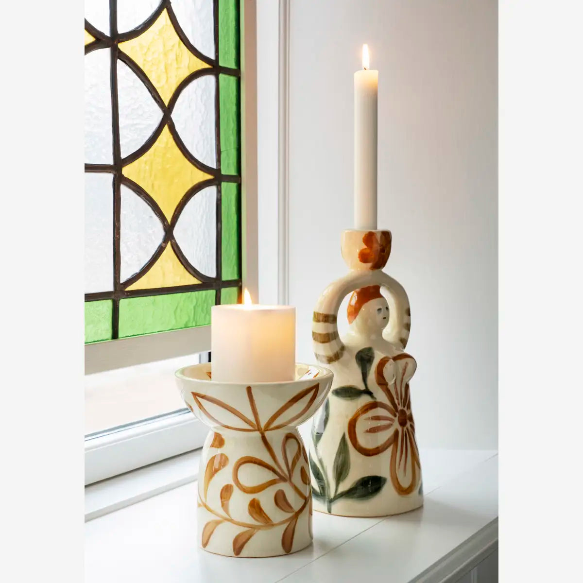 Madame Stoltz Hand-painted Candle Holder Figurine