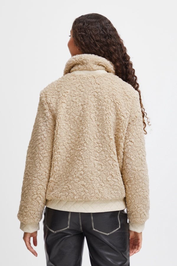 B.Young Fashion b.young Byanamaj Teddy Bomber Jacket Humus