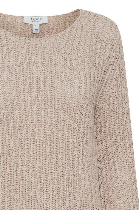 B.Young Fashion XS b.young ByMara Knit Jumper in Cement