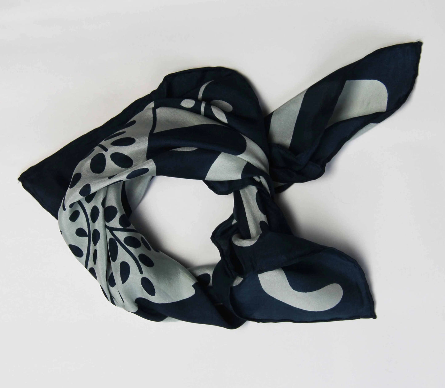Les Belles Vagabondes Mini Peace & Love Scarf Navy - Precious Sparkle