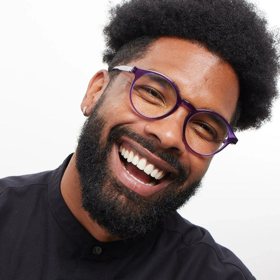Load image into Gallery viewer, Barner Accessories Barner Reading Glasses Le Marais Glossy Midnight Plum
