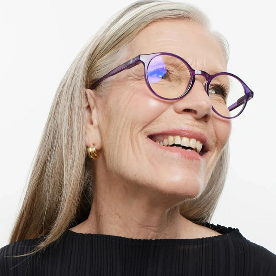 Load image into Gallery viewer, Barner Accessories Barner Reading Glasses Le Marais Glossy Midnight Plum
