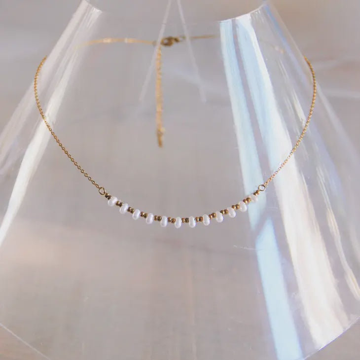 Bazou Jewellery Bazoun Necklace Mini Pearls & Beads