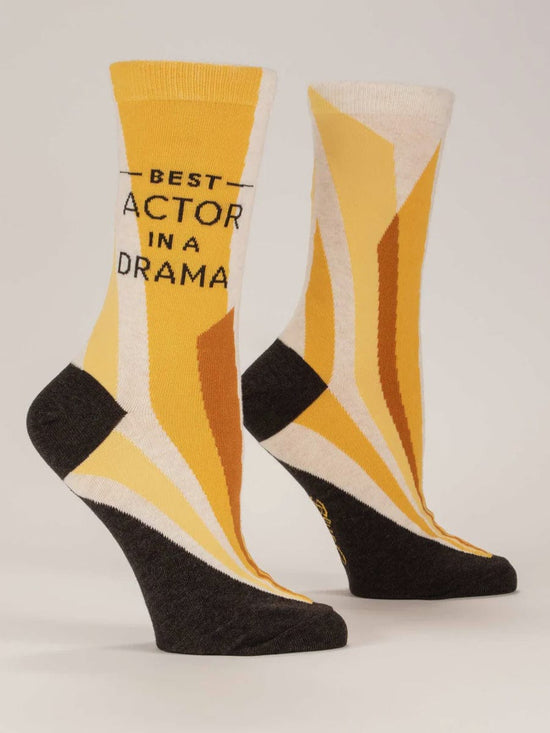 Blue Q Accessories Blue Q Best Actor in a Drama Ladies Crew Socks