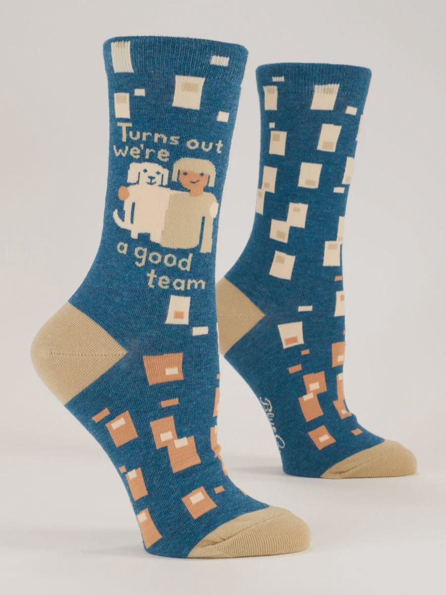 Blue Q Accessories Blue Q We Are A GoodTeam Ladies Crew Socks