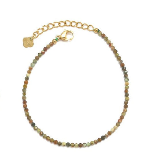 khaki brown bead bracelet