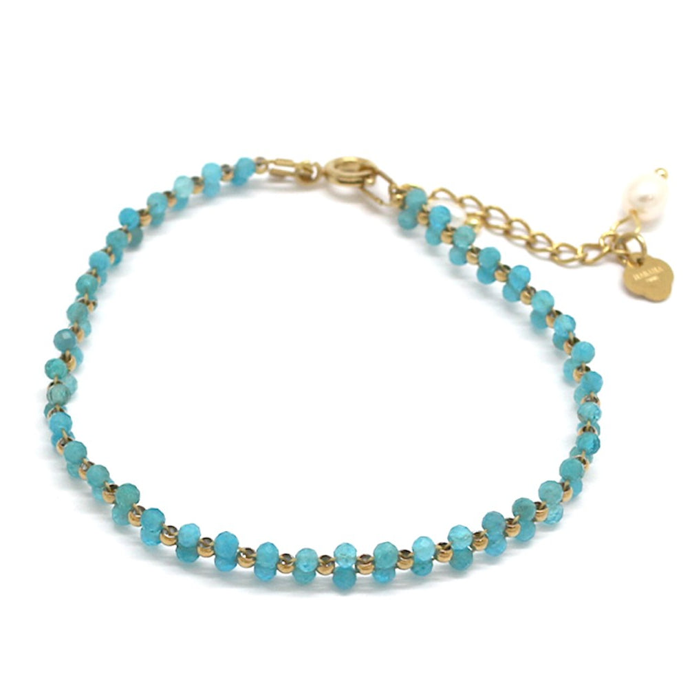 Two-Strand Braided Bracelet with Bead/Stones - Precious Sparkle