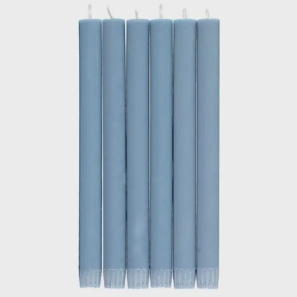 British Colour Standard Homewares British Colour Standard Pompadour Blue Dinner Candles Set of 6”
