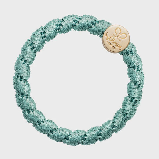 By Eloise Accessories By Eloise Bangle Band |Gold Circle | Woven Seafoam Green