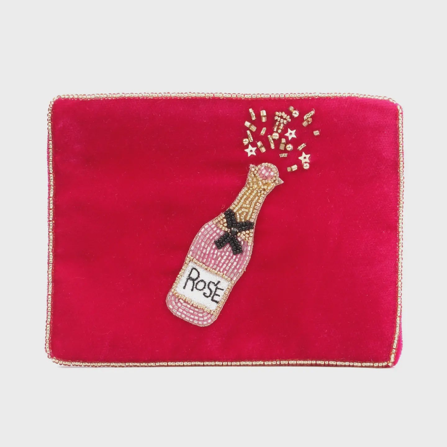 My Doris Pink Rose Small Pouch - Precious Sparkle
