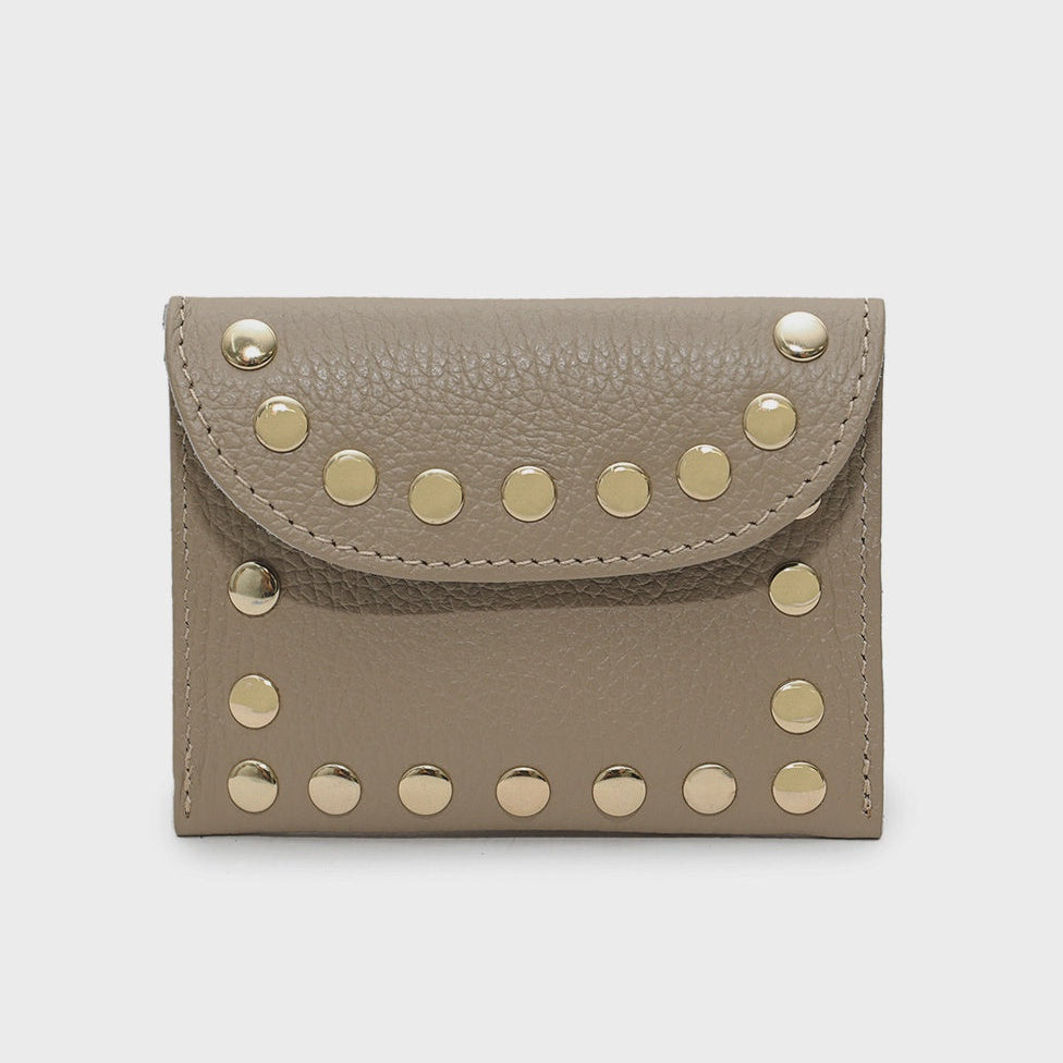 Cherry Paris Leina Leather Purse Taupe