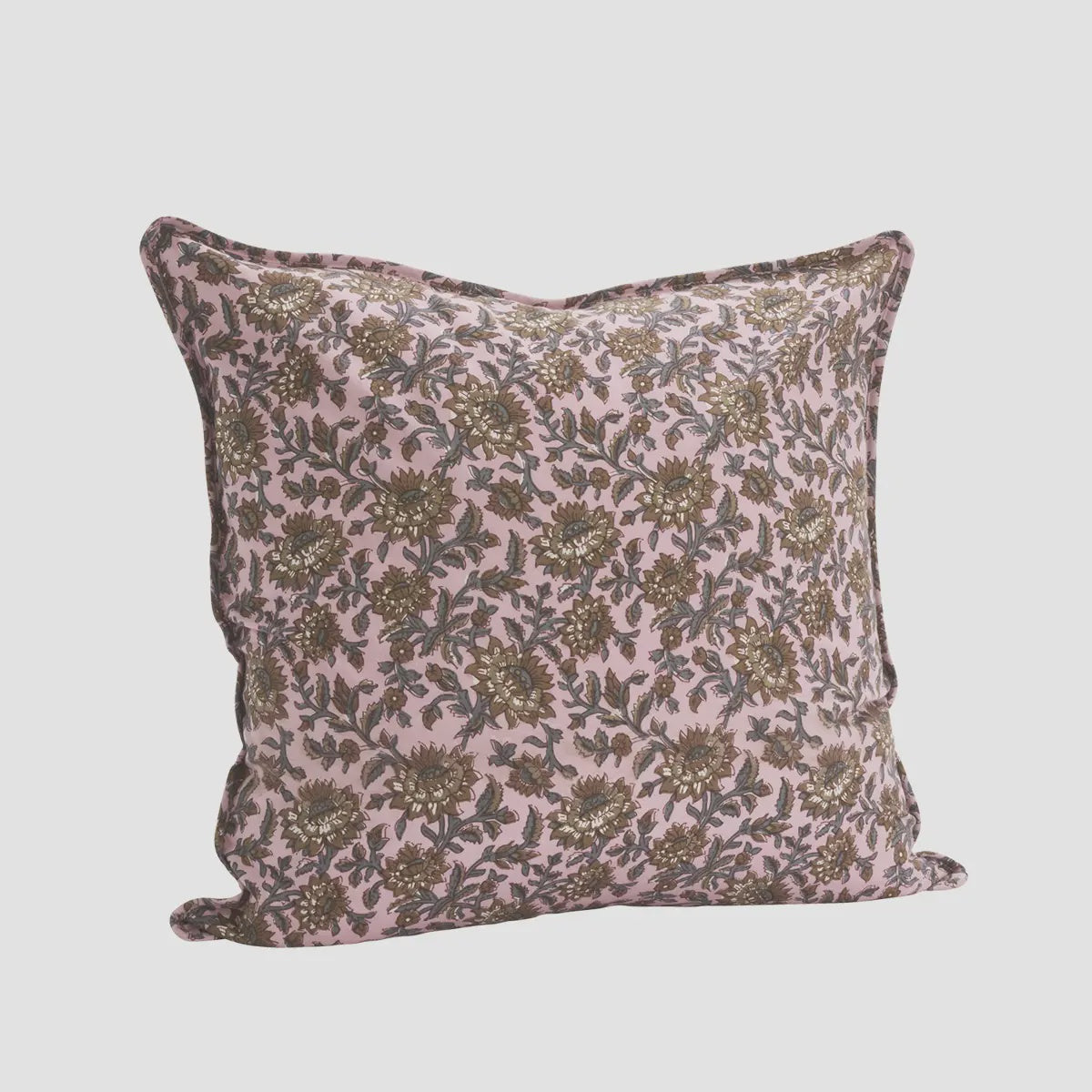 Madam Stoltz Printed Cushion Cover  Pink, Nougat, Grey - Precious Sparkle