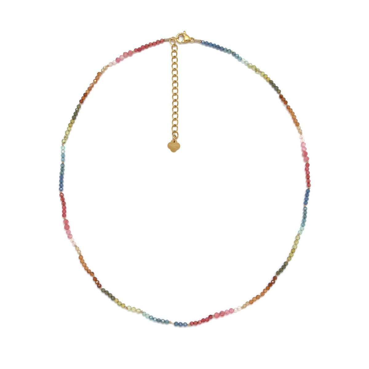 Rainbow Agate Beaded Necklace - Precious Sparkle