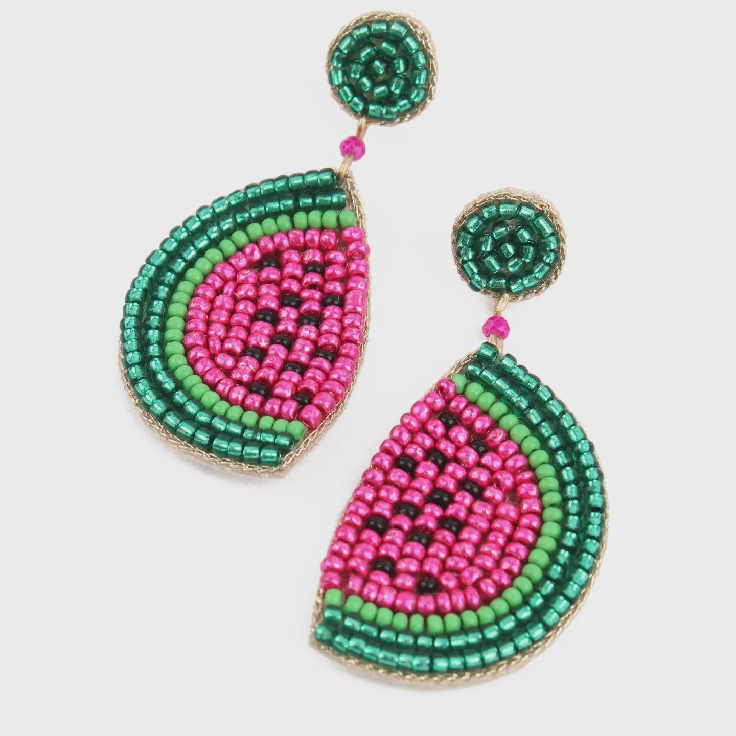 My Doris Watermelon Sparkle Earrings