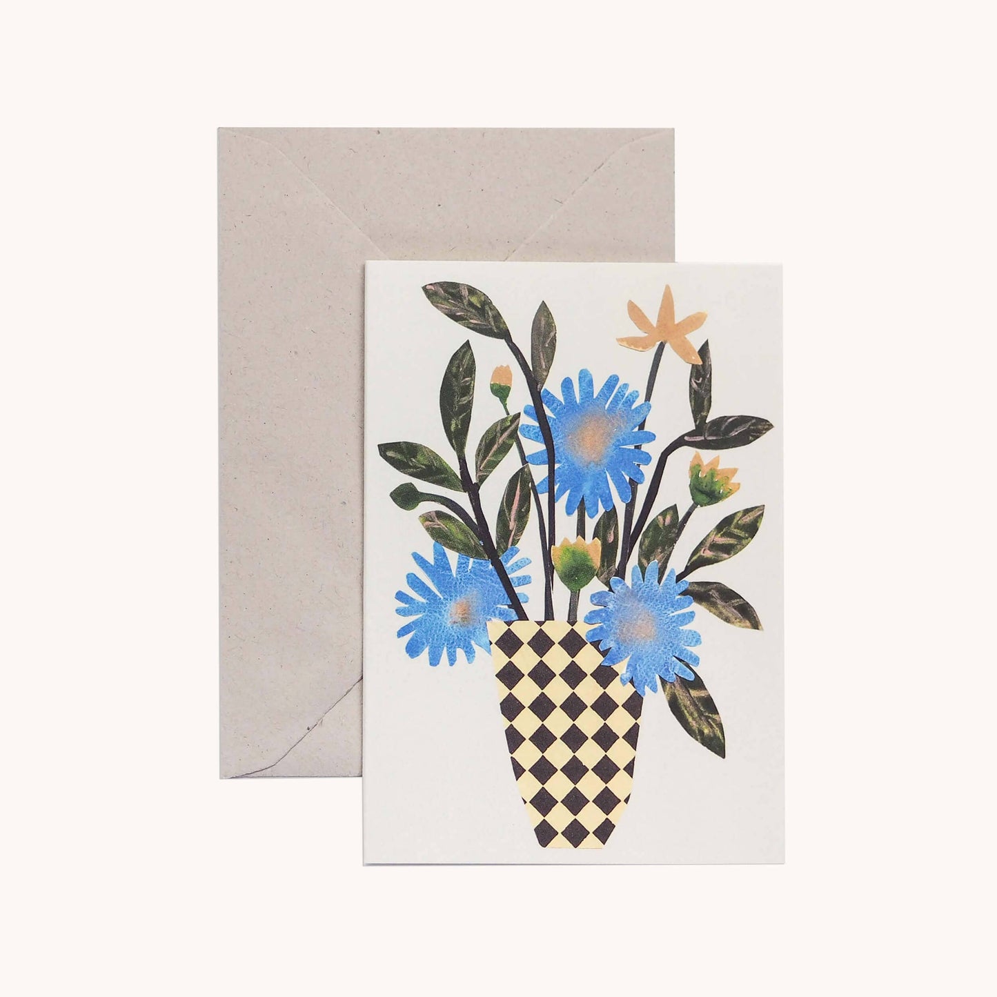 Chequer Vase Card - Precious Sparkle