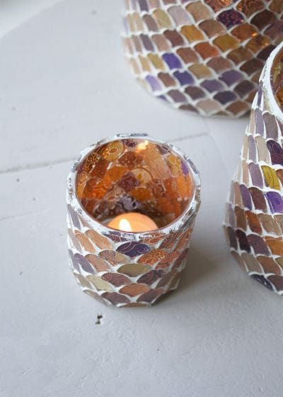 De Weldaad Homewares Funky Mosaic Tealight Small