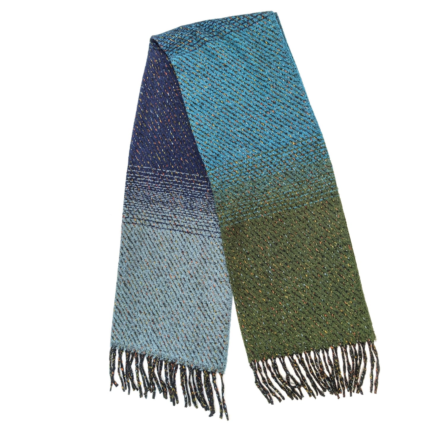 Sabe Speckled Thick Scarf Blue/Green - Precious Sparkle