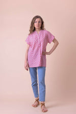 Handprint Dream Apparel Ibiza Shirt Pink Cotton