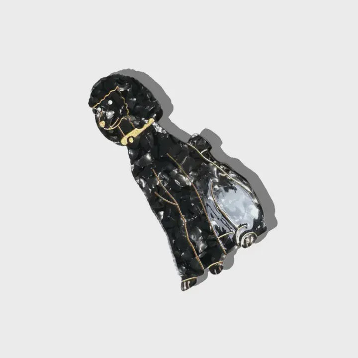 Poodle Dog Breed Claw Hair Clip - Precious Sparkle