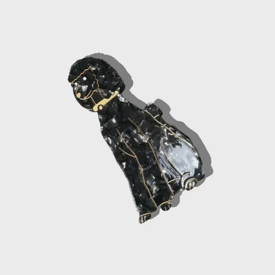 Poodle Dog Breed Claw Hair Clip - Precious Sparkle