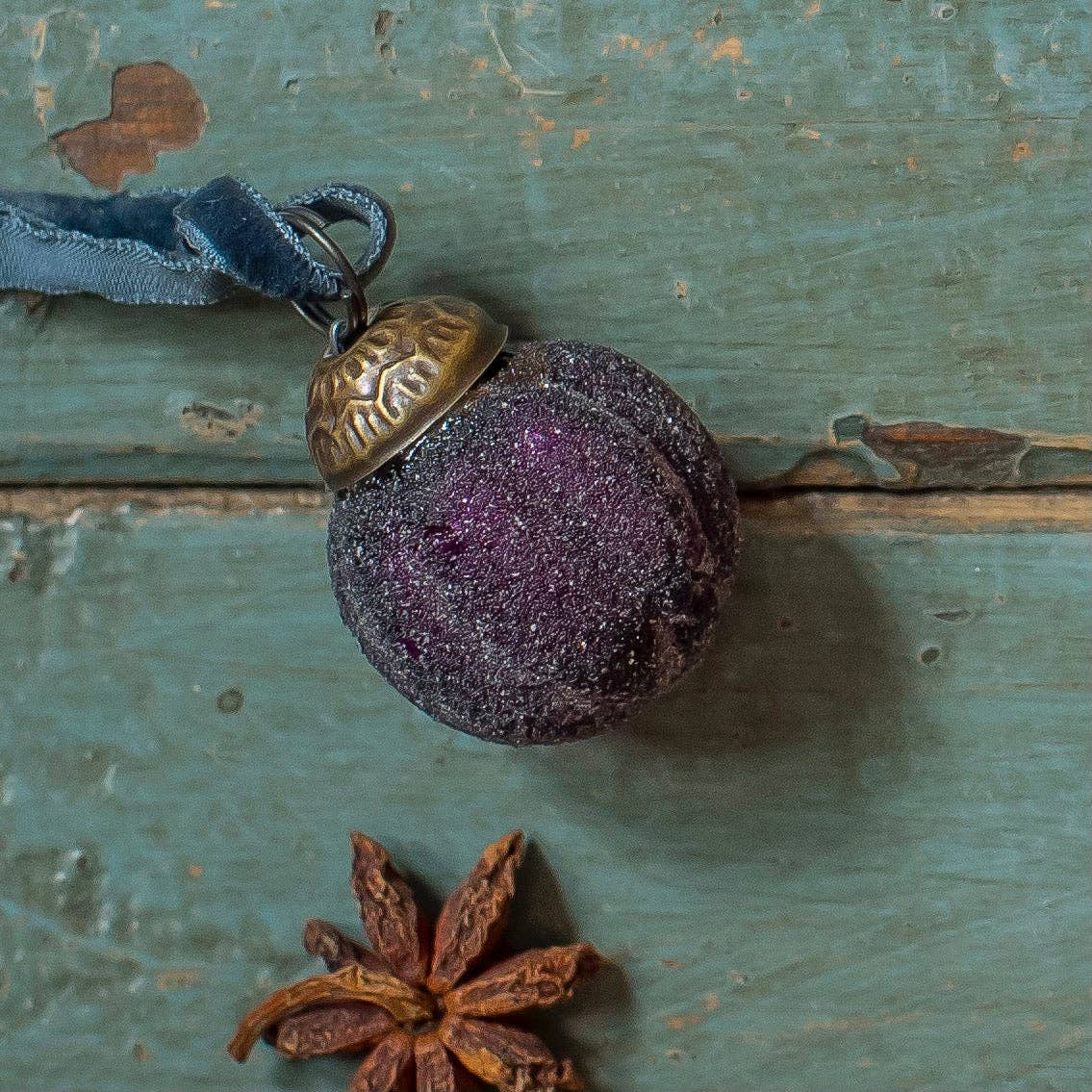Mini Purple Pumpkin Pastille Bauble