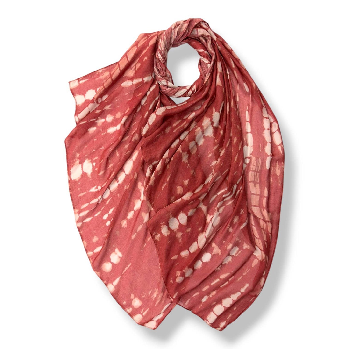 Abstract Speckle Design Salmon Pink Scarf