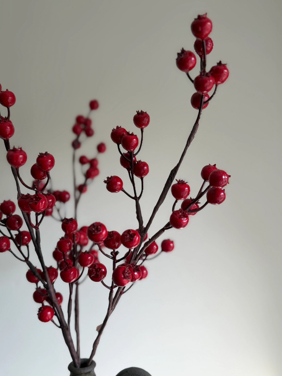 Red Berry Stem Christmas Decor - Precious Sparkle