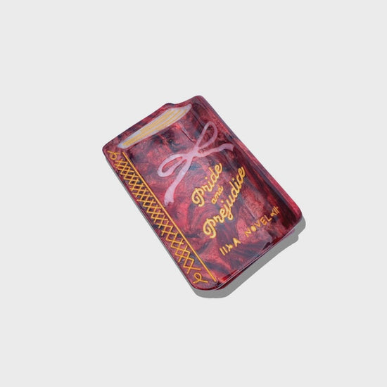 Pride & Prejudice Book Claw Hair Clip Hand-Painted - Precious Sparkle