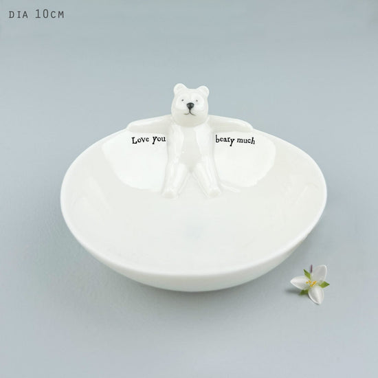 Load image into Gallery viewer, East of India Homewares East of India Animal Bowl Stretching Bear
