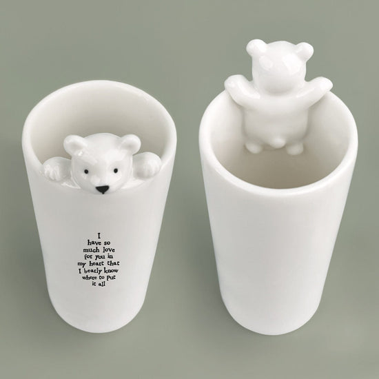 Load image into Gallery viewer, East of India Homewares East of India Animal Vase Bear
