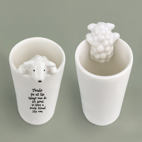 Load image into Gallery viewer, East of India Homewares East of India Animal Vase Sheep
