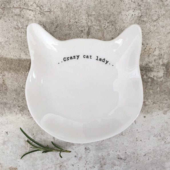 East of India Homewares East of India Crazy Cat Lady Porcelain Dish