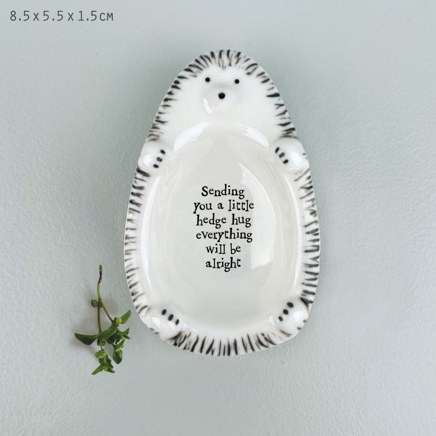 East of India Homewares East of India Flat Dish Hedgehog