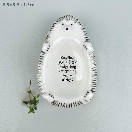 East of India Homewares East of India Flat Dish Hedgehog