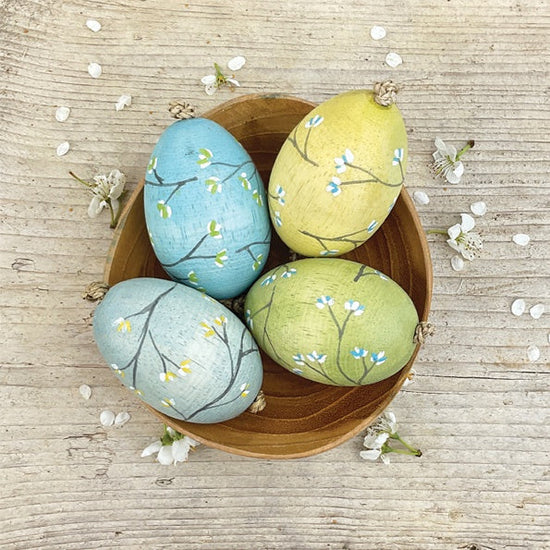 East of India Homewares East of India painted egg - duck egg blue