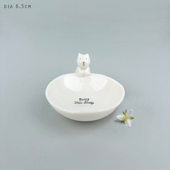 Load image into Gallery viewer, East of India Homewares East of India Small Animal Bowl Cat
