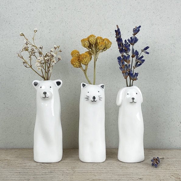 East of India Homewares East of India Tall vase- Cat