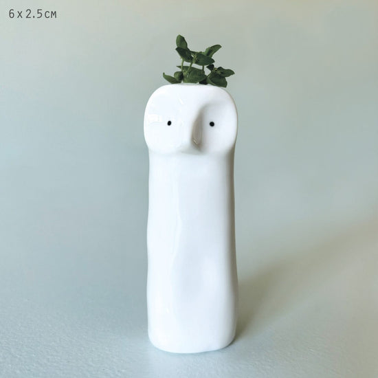 East of India Homewares East of India Tall Vase - Owl