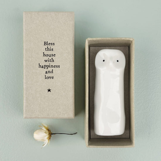 Load image into Gallery viewer, East of India Homewares East of India Tall Vase - Owl
