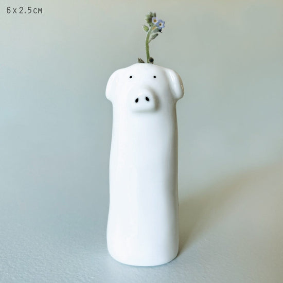 East of India Homewares East of India Tall Vase- Pig