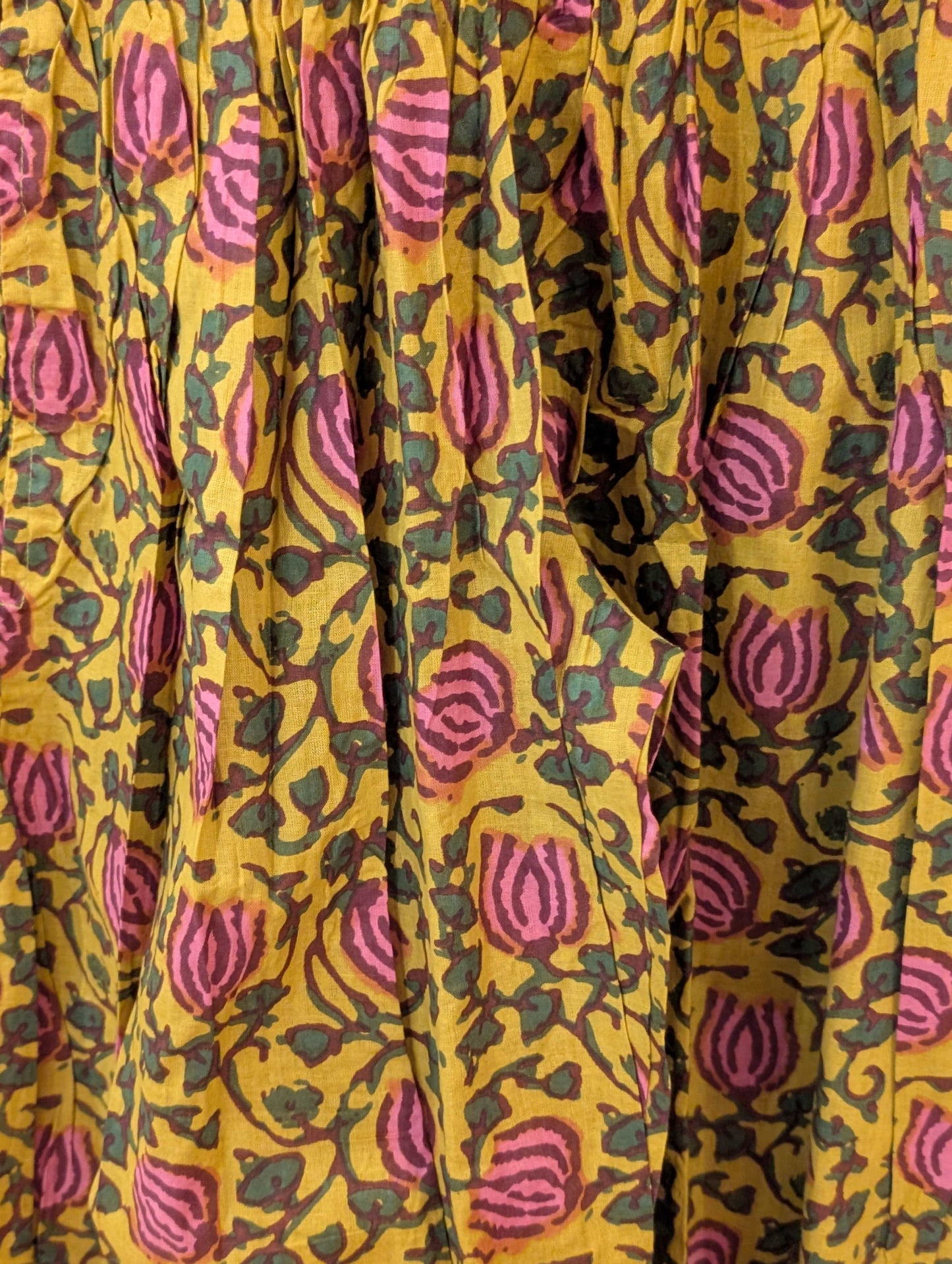 Emma's Emporium Fashion Mustard Summer Tulip Cotton Genie Trousers