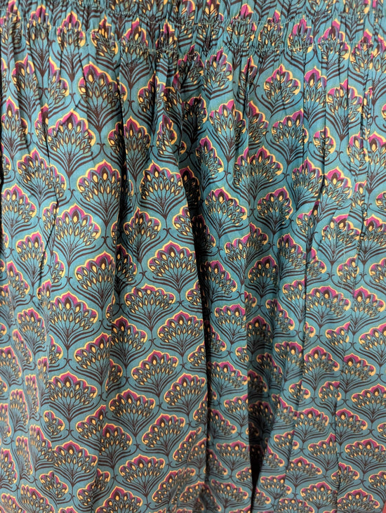 Emma's Emporium Fashion Teal Peacock Cotton Summer Genie