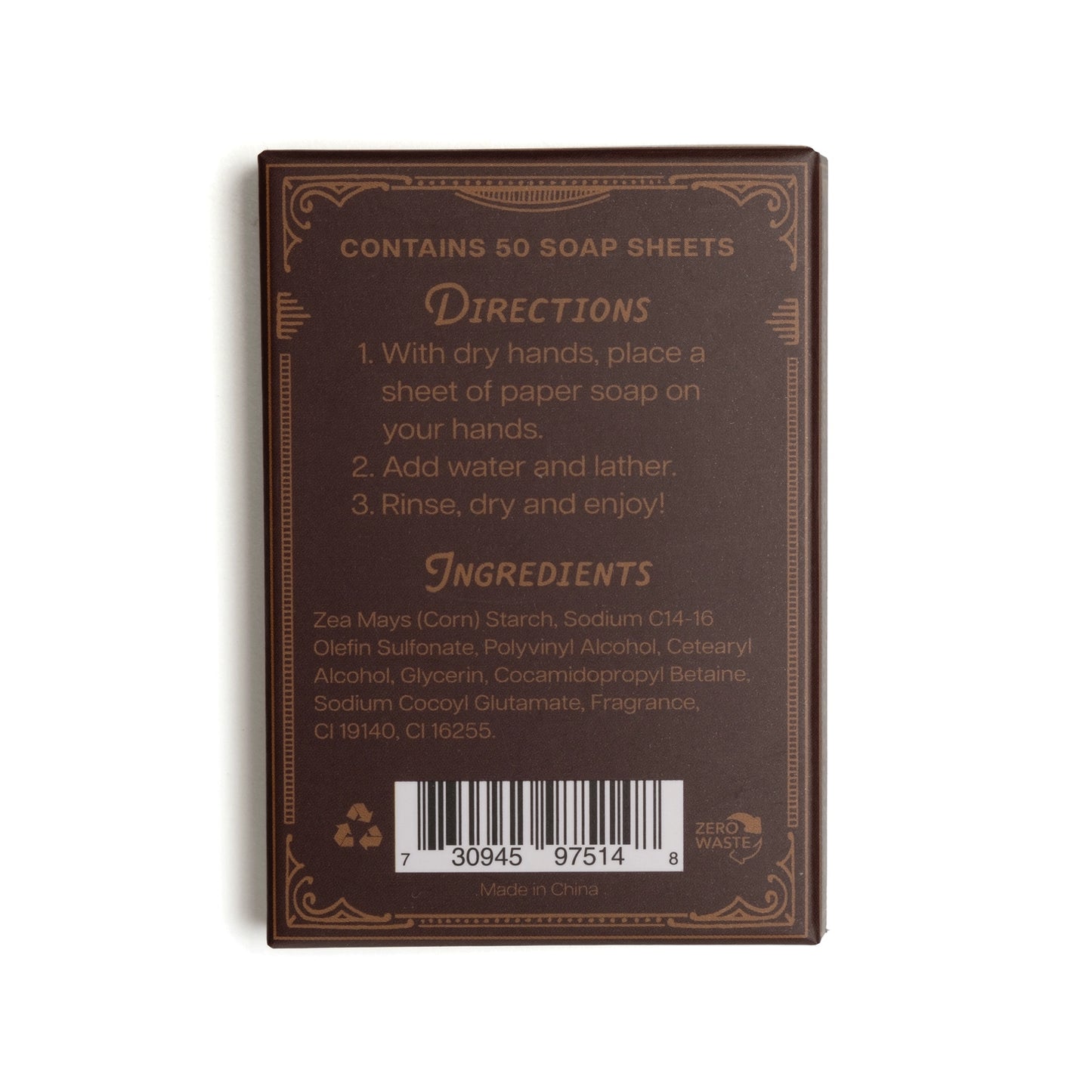 Cinnamon + Clove Paper Soap 50 sheets - Precious Sparkle