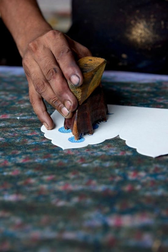 Paper Mirchi Boxed Artisan Notecard Set Sandook Ruby - Precious Sparkle