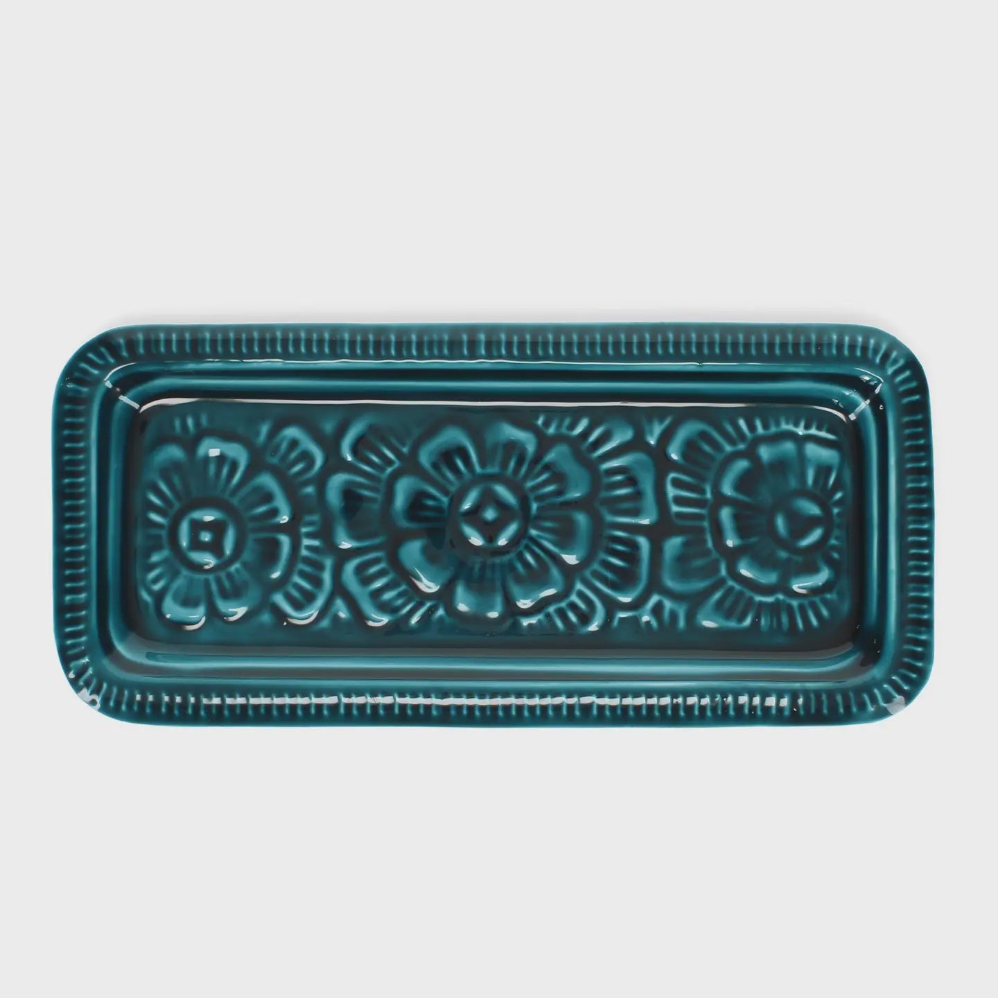 Rex Enamel Trinket Tray - Blue