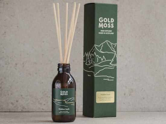 Load image into Gallery viewer, Gold Moss Homewares Gold Moss Hidden Loch Reed Diffuser
