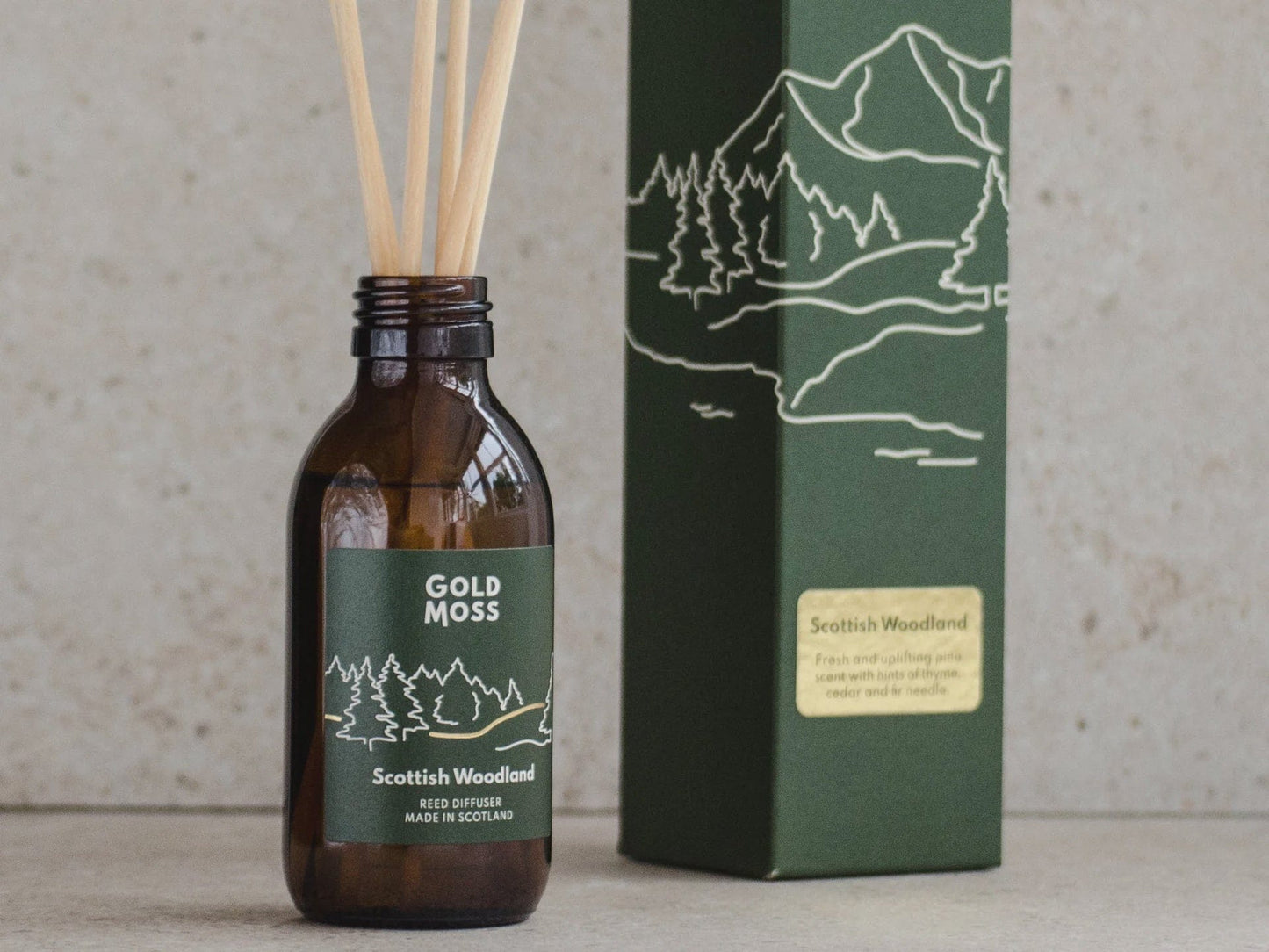 Gold Moss Homewares Gold Moss Scottish Woodland Reed Diffuser