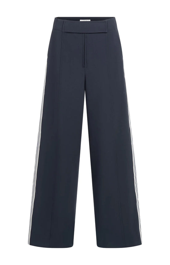 YAYA  High Waist Trousers with Side Stripes - Precious Sparkle