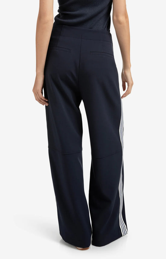 YAYA  High Waist Trousers with Side Stripes - Precious Sparkle